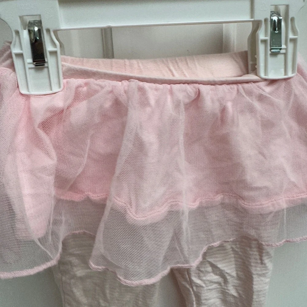 Carter’s 12M Girls Pink Stripe Tutu Leggings Pants